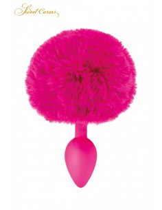 Tapón cola de conejo - fucsia
