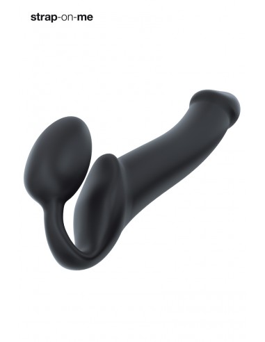L schwarzer Umschnalldildo