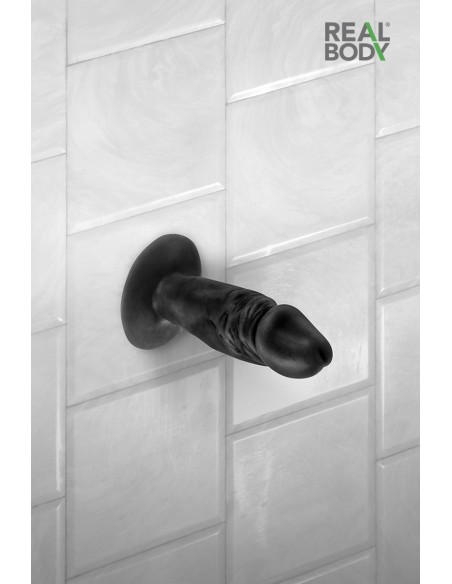 Schwarzer realistischer Analplug 11 cm - Real Tim