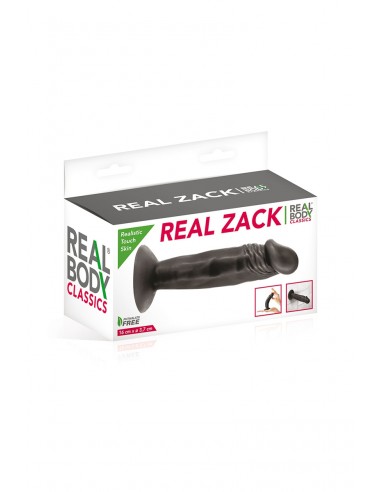 Consolador realista 16 cm negro -...