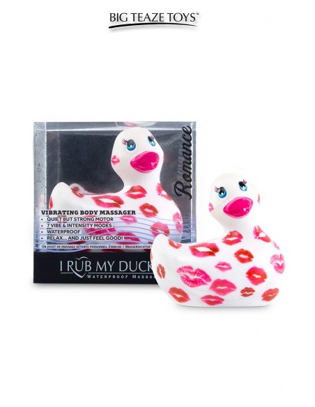 Mini Pato Vibrante Romance Blanco y Rosa
