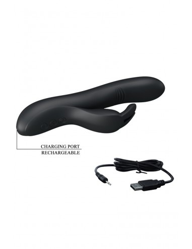 Vibrador Dylan Rabbit - negro