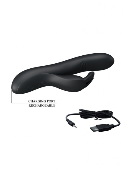Vibrador Dylan Rabbit - negro