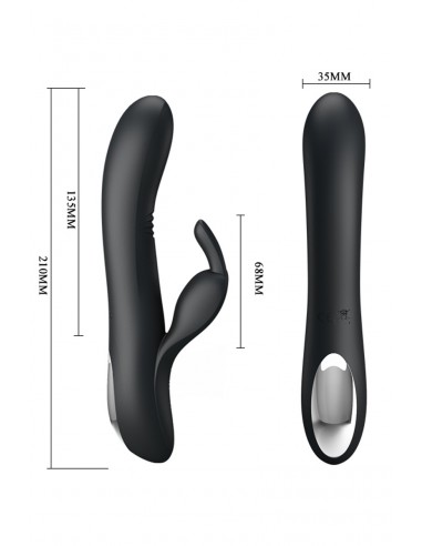 Vibrador Dylan Rabbit - negro