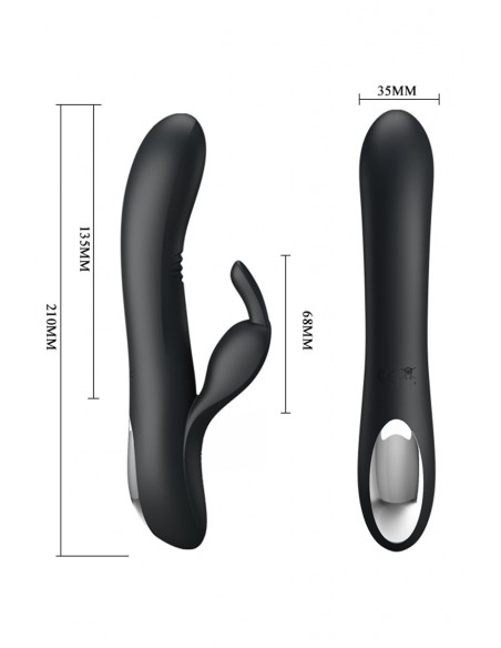 Vibrador Dylan Rabbit - negro