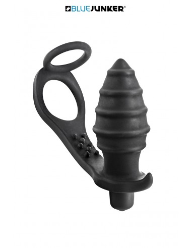 Plug anal vibrador y anillo de pene