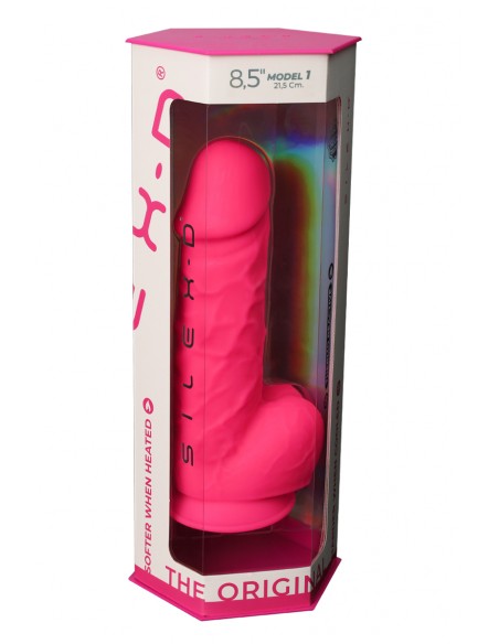 Dildo doble densidad rosa 21,5 cm - Modelo 4