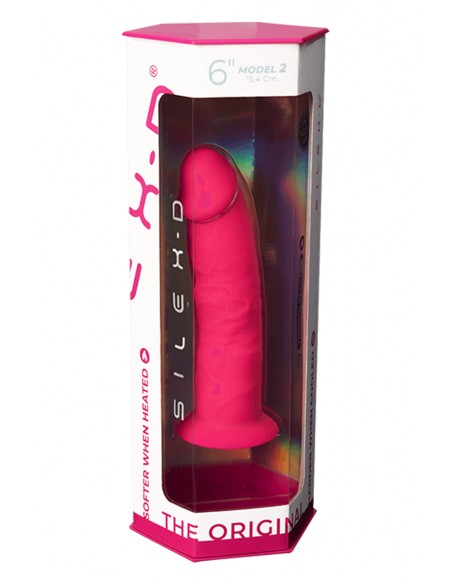 Dildo doble densidad rosa 19 cm - Modelo 2