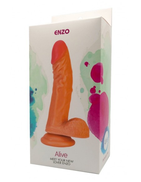 Enzo Realistischer Saugnapfdildo - Alive