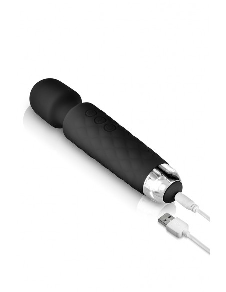 Vibrator Love Wand wiederaufladbar schwarz - Yoba
