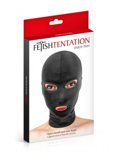 Cagoule BDSM 3 ouvertures - Fetish...
