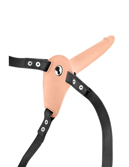 Fetish Tentation consolador con correa de carne vibrante