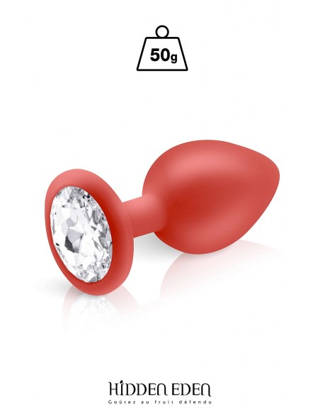 Tapón de joyería de silicona rojo M - Hidden Eden