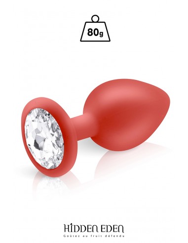 Tapón de joyería de silicona rojo L -...