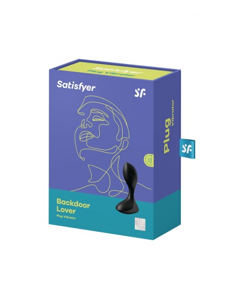 Plug vibrador Backdoor Lover negro - Satisfyer