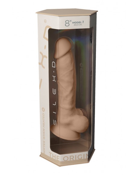 Consolador carne doble densidad 20 cm - SilexD