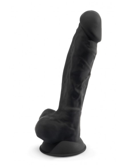 Consolador negro doble densidad 20 cm - SilexD