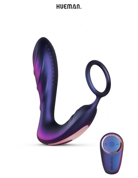 Plug vibrador y cockring Black Hole - Hueman