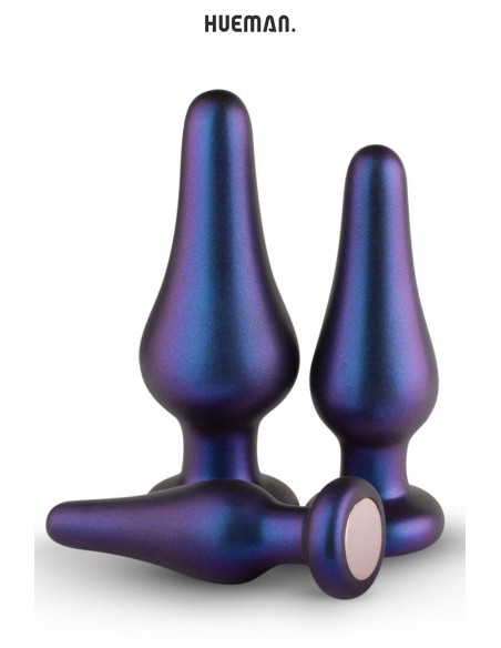 Kit 3 plugs anales Comet - Hueman
