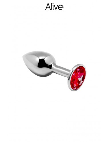 Tapón metálico bisutería rojo M - Alive