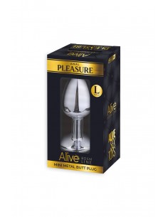 Plug métal bijou bleu L - Alive 2