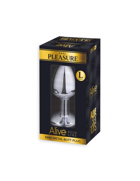 Plug metal joya azul L - Alive
