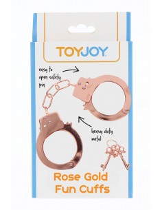 Menottes métal rose gold - Toy Joy 2