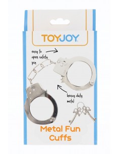 Menottes métal argentées - Toy Joy 2