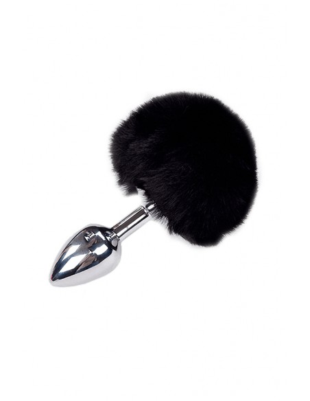 Tapón metálico Fluffy S negro - Alive