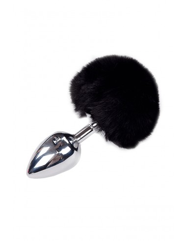 Tapón metálico Fluffy L negro - Alive