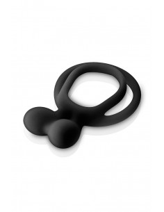 Double Cockring noir Glamy 2