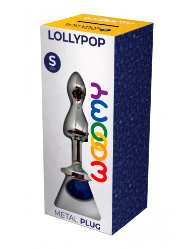 Schmuckstecker Lollypop blau S - Wooomy