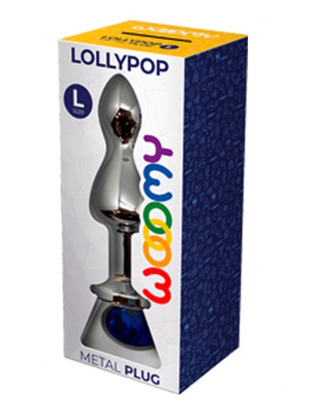 Joya tapón Lollypop azul L - Wooomy