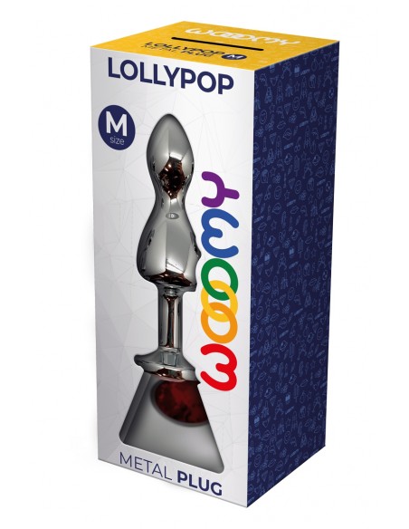 Joya tapón Lollypop rojo M - Wooomy