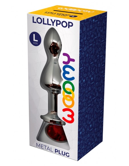 Joya tapón Lollypop rojo L - Wooomy