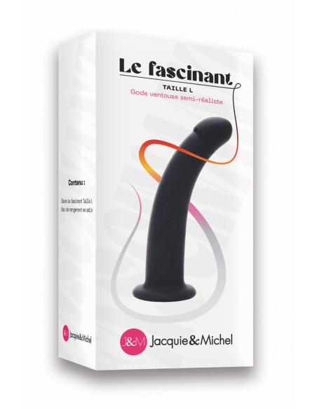 El fascinante consolador con ventosa 18x3,8cm - Jacquie et Michel