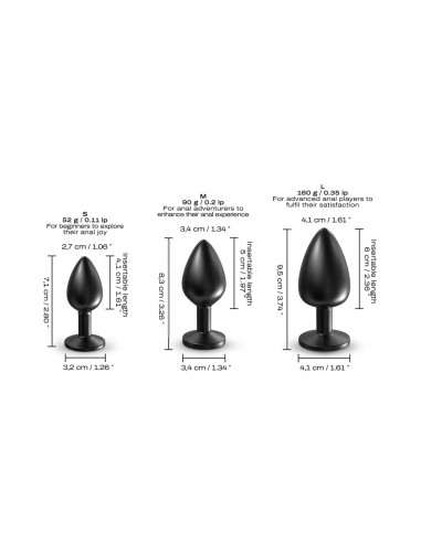 Plug anal en métal Onix Plug L - Dorcel