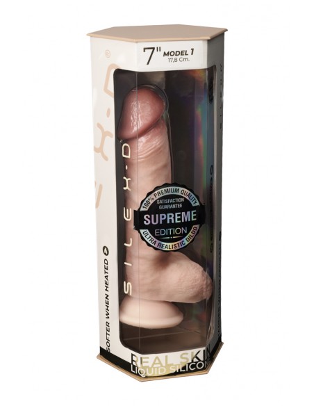 Gode Real Skin Supreme Model 1 flesh 17,8 cm - SilexD