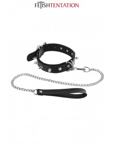 Collier à pointes & laisse...